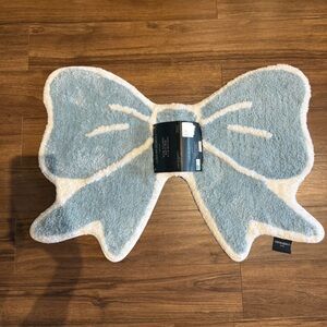 Cynthia Rowley Blue Bow Bath Rug